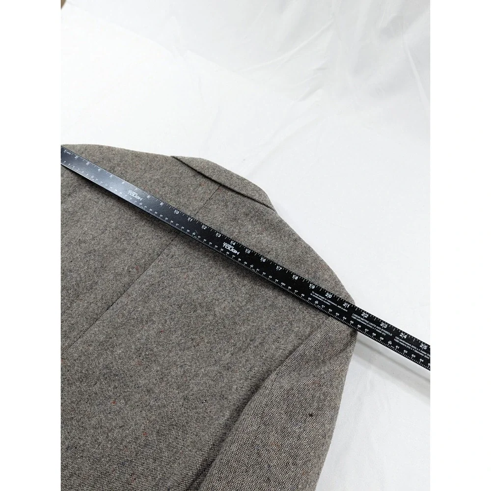 46L Farah Elbow Patch Mens Wool Tweed‎ Ranch Western 2 Button Blazer Sport Coat